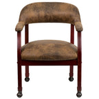 Conference Chair with Accent Nail Trim and Casters
