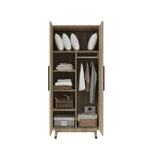 2-Door Wooden Wardrobe