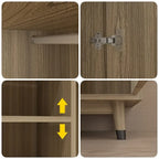 2-Door Wooden Wardrobe