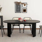 Solid Wood Oval Dining Table