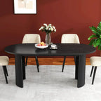 Solid Wood Oval Dining Table