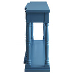 Retro Senior Console Table for Hallway Living Room Bedroom with 4 Front Facing Storage Drawers and 1 Shelf