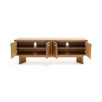 Oak Wood Zahra TV Stand for Wooden Entertainment Center