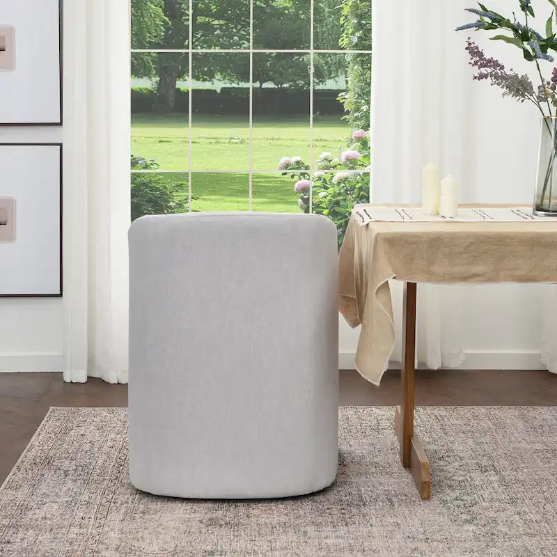 25 Performance Fabric Upholstered Rolling Dining Armchair