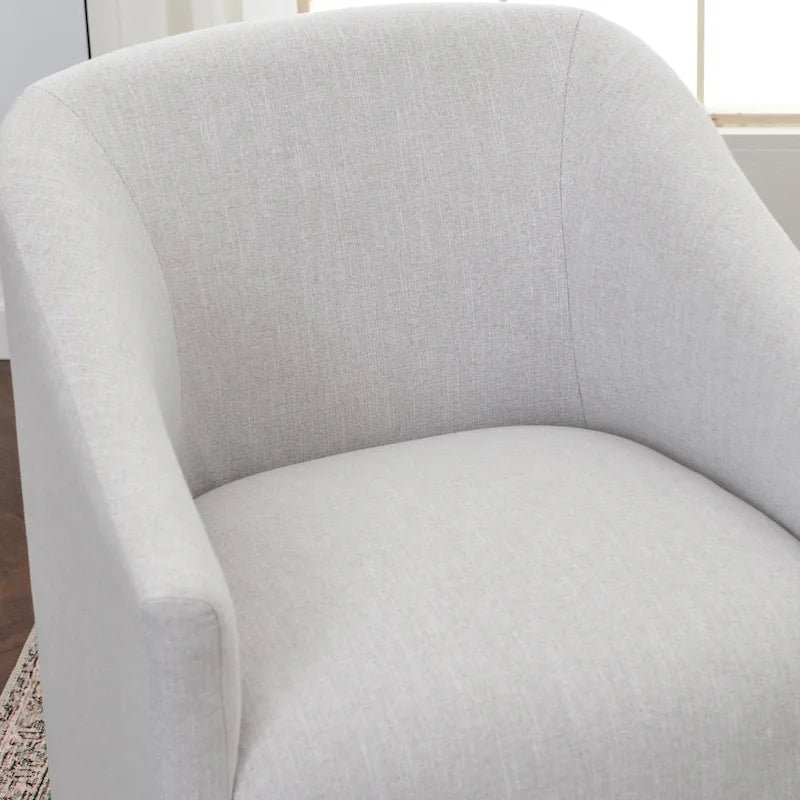 25 Performance Fabric Upholstered Rolling Dining Armchair