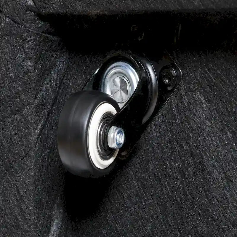 25 Performance Fabric Upholstered Rolling Dining Armchair