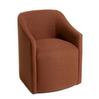 25 Performance Fabric Upholstered Rolling Dining Armchair