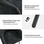 Amos Modern Boucle Dining Chair with Adjustment Feet Set of 2