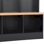 Wide Design Hall Tree with Storage Bench,Multifunctional Coat Rack with 8 Hooks for Entryways, Mudroom